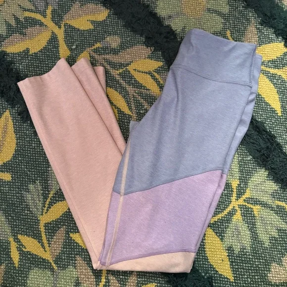 Outdoor Voices block leggings blue purple Small - Picture 2 of 5